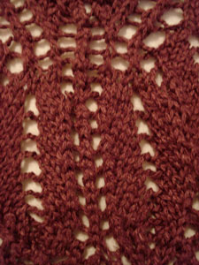 Knitted Lace Purple Bamboo Bruges Lace Book (middle)